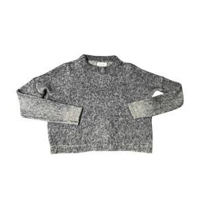 Toast Cajah Superkid Mohair Lambswool Blend Crop Sweater Marled Gray XS/S Women